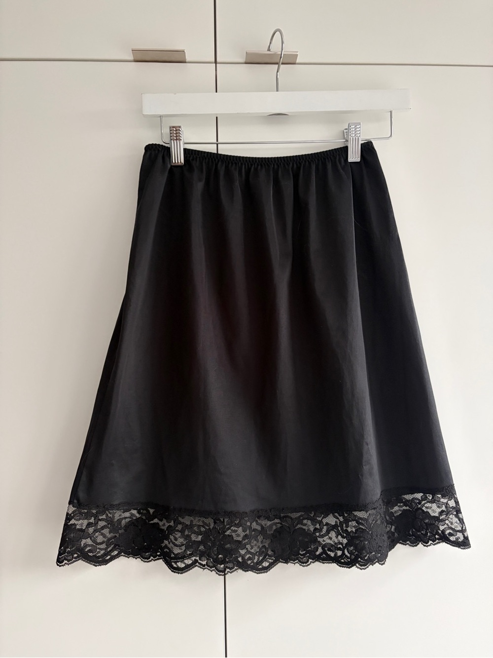 Vintage French Maid Black Lace
Trimmed Nylon Half Slip Women's Size M Canada